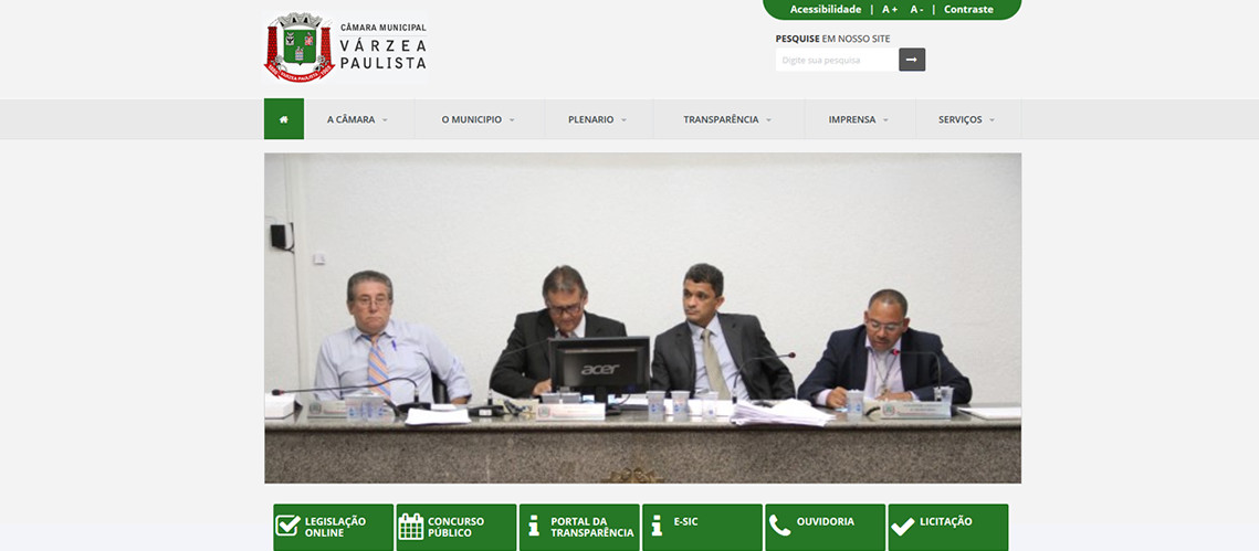 Novo site da Câmara Municipal de Várzea Paulista já está no ar
