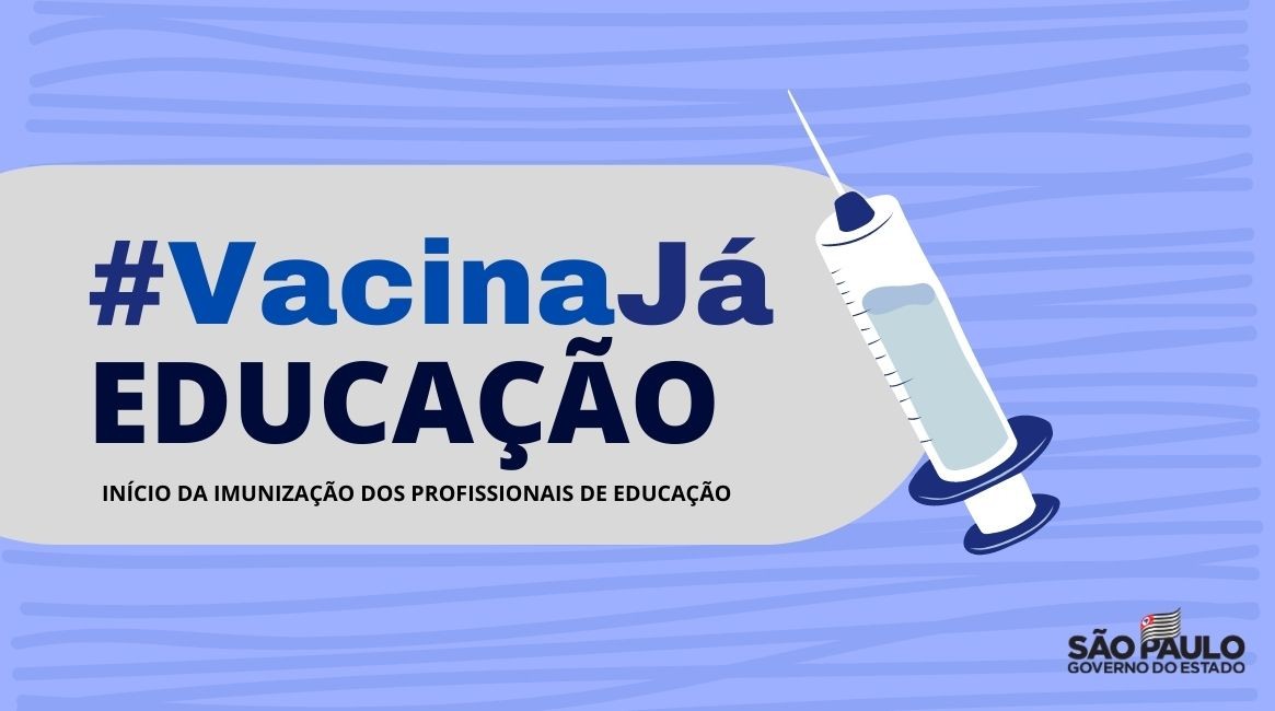 Em Várzea Paulista profissionais da educação serão vacinados dia 14 de abril