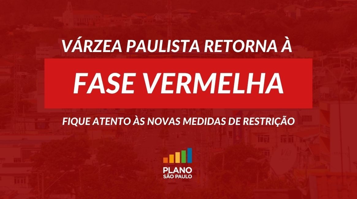 Várzea Paulista retorna à fase vermelha do Plano São Paulo