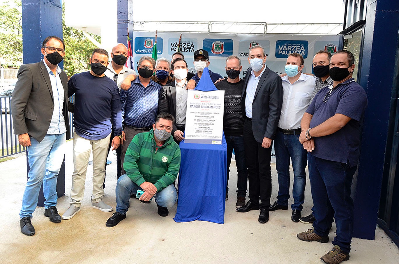 Vereadores participam de inauguração de Base Avançada da GCM e obras de infraestrutura no Parque Chico Mendes