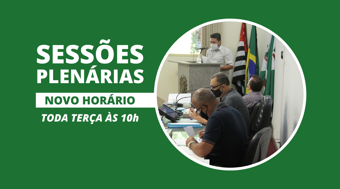 Sessões Plenárias: Novo Horário
