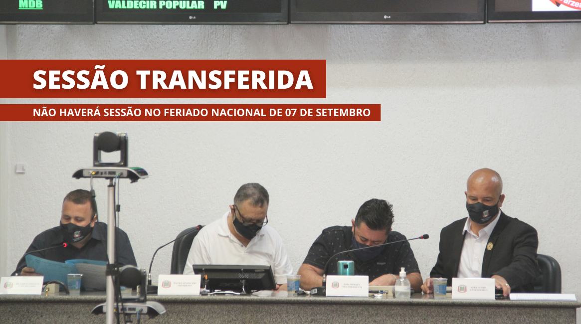 Comunicado: Sessão Transferida