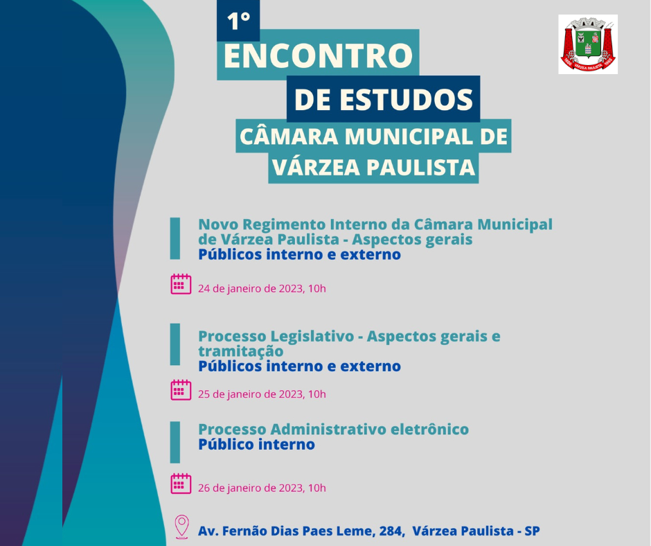 1° Encontro de Estudos da Câmara Municipal de Várzea Paulista