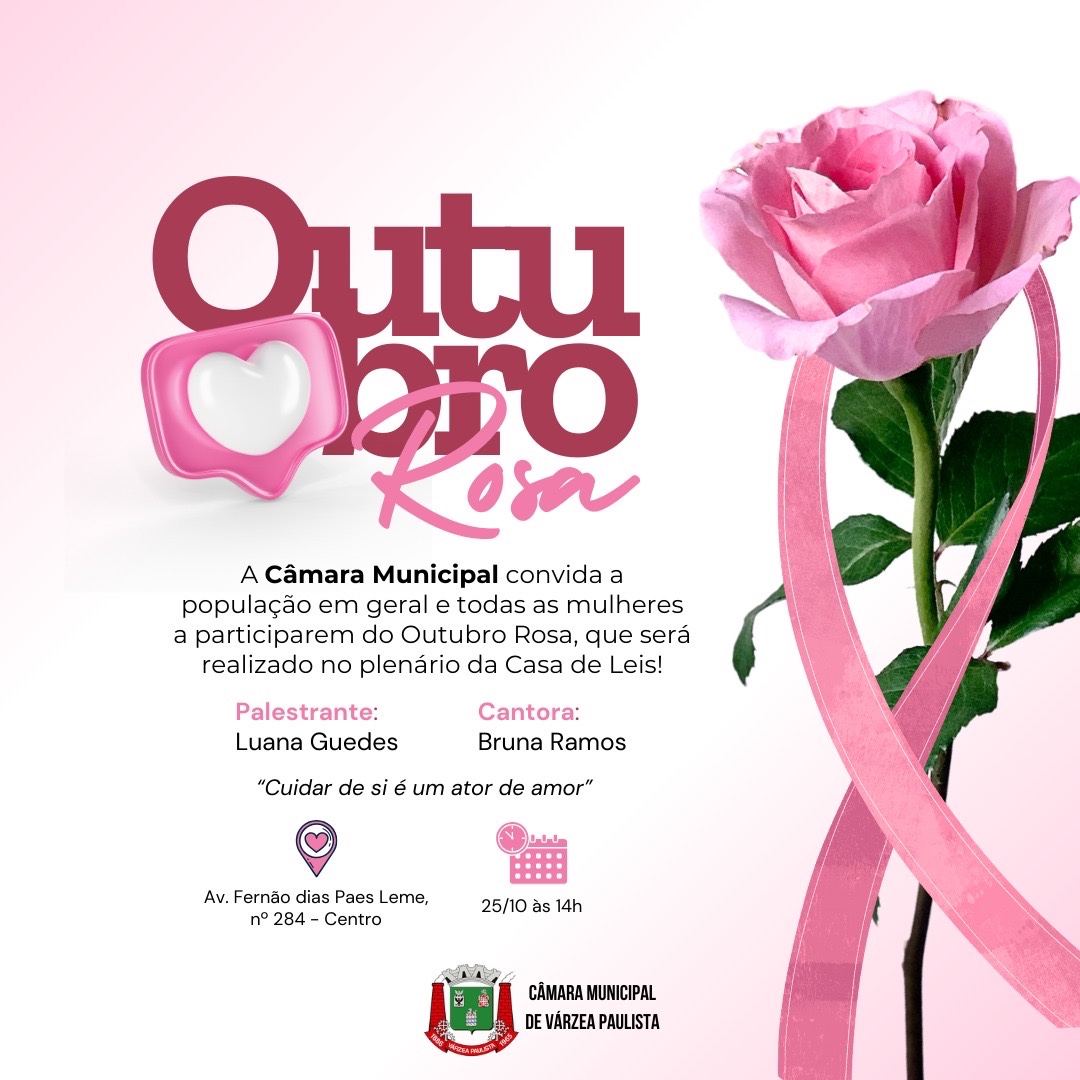 Campanha Outubro Rosa será celebrado em sessão solene